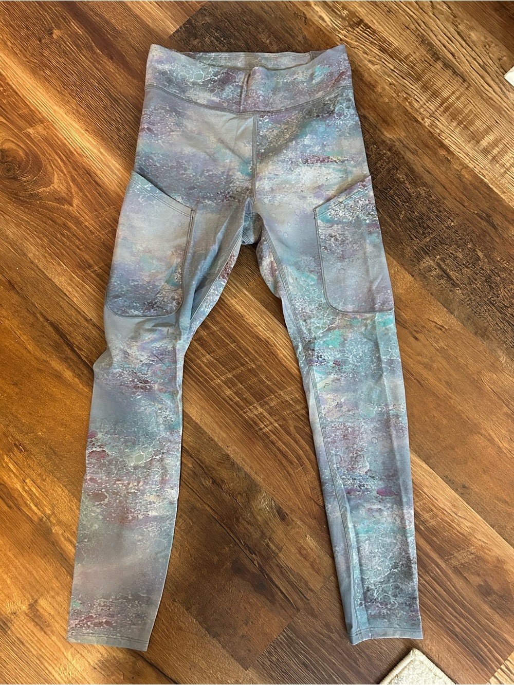 lululemon athletica Multicolor Marble-Print High-Rise Leggings